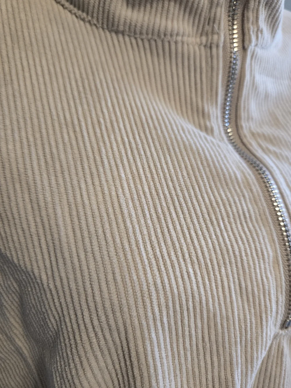Carhartt Quarter-Zip Corduroy Pullover in Beige